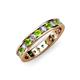 3 - Livia 2.40 mm Peridot and Diamond Eternity Band 