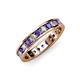 3 - Livia 2.40 mm Iolite and Diamond Eternity Band 