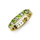 3 - Livia 2.40 mm Peridot and Diamond Eternity Band 