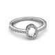 2 - Verna Desire Semi Mount Halo Engagement Ring 