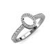 3 - Verna Desire Semi Mount Halo Engagement Ring 