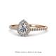 1 - Arella Desire Diamond Halo Engagement Ring 