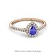 2 - Arella Desire Tanzanite and Diamond Halo Engagement Ring 