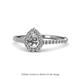 1 - Arella Desire Semi Mount Halo Engagement Ring 