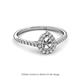 2 - Arella Desire Semi Mount Halo Engagement Ring 