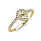 3 - Arella Desire Semi Mount Halo Engagement Ring 