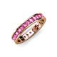 4 - Livia 2.70 mm Pink Sapphire Eternity Band 