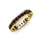 4 - Livia 2.70 mm Red Garnet Eternity Band 