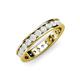 4 - Livia 2.70 mm White Sapphire Eternity Band 