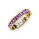 4 - Livia 2.70 mm Amethyst Eternity Band 
