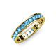 4 - Livia 2.70 mm Blue Topaz Eternity Band 