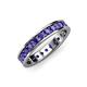 4 - Livia 2.70 mm Iolite Eternity Band 