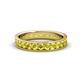 1 - Livia 2.70 mm Yellow Diamond Eternity Band 