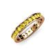 4 - Livia 2.70 mm Yellow Sapphire Eternity Band 
