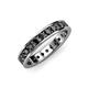 4 - Livia 2.70 mm Black Diamond Eternity Band 