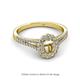 2 - Raisa Desire Semi Mount Halo Engagement Ring 