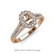 3 - Raisa Desire Semi Mount Halo Engagement Ring 