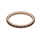 3 - Joyce 2.00 mm Red Garnet Eternity Band 
