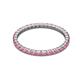 3 - Joyce 2.00 mm Rhodolite Garnet Eternity Band 