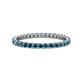1 - Joyce 2.00 mm Blue Diamond Eternity Band 