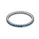 3 - Joyce 2.00 mm Blue Diamond Eternity Band 