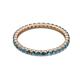 3 - Joyce 2.00 mm London Blue Topaz Eternity Band 