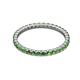 3 - Joyce 2.00 mm Green Garnet Eternity Band 