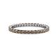 1 - Joyce 2.00 mm Smoky Quartz Eternity Band 