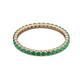 3 - Joyce 2.00 mm Emerald Eternity Band 