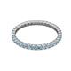 3 - Joyce 2.00 mm Aquamarine Eternity Band 