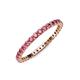 4 - Joyce 2.00 mm Pink Tourmaline Eternity Band 