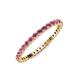 4 - Joyce 2.00 mm Rhodolite Garnet Eternity Band 