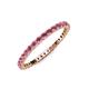 4 - Joyce 2.00 mm Rhodolite Garnet Eternity Band 