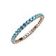 4 - Joyce 2.00 mm London Blue Topaz Eternity Band 