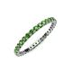 4 - Joyce 2.00 mm Green Garnet Eternity Band 