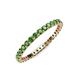4 - Joyce 2.00 mm Green Garnet Eternity Band 
