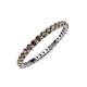 4 - Joyce 2.00 mm Smoky Quartz Eternity Band 