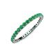 4 - Joyce 2.00 mm Emerald Eternity Band 