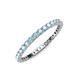 4 - Joyce 2.00 mm Aquamarine Eternity Band 