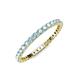 4 - Joyce 2.00 mm Aquamarine Eternity Band 