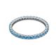 3 - Joyce 2.00 mm Blue Topaz Eternity Band 