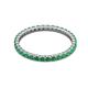 3 - Joyce 2.00 mm Emerald Eternity Band 
