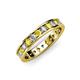 3 - Livia 2.70 mm Yellow Sapphire and Diamond Eternity Band 