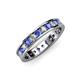 3 - Livia 2.70 mm Tanzanite and Diamond Eternity Band 