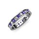3 - Livia 2.70 mm Iolite and Diamond Eternity Band 