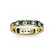 2 - Livia 2.70 mm London Blue Topaz and Diamond Eternity Band 
