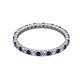 2 - Joyce 2.00 mm Blue Sapphire and Diamond Eternity Band 
