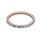2 - Joyce 2.00 mm Tanzanite and Diamond Eternity Band 