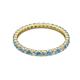 2 - Joyce 2.00 mm Blue Topaz and Diamond Eternity Band 