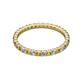 2 - Joyce 2.00 mm Citrine and Diamond Eternity Band 